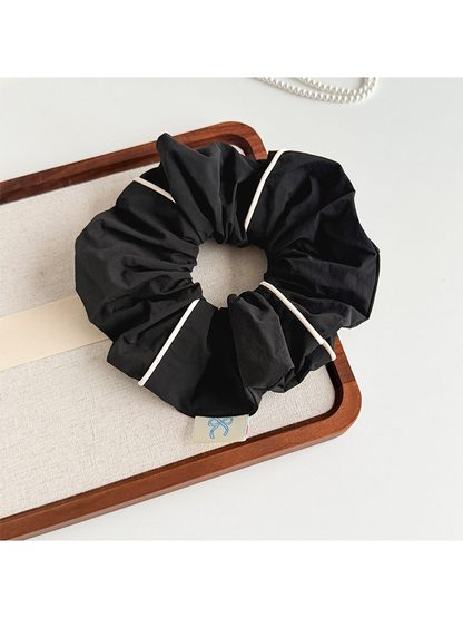 Gifty - Polyester Minimal Trim Detail Hair Scrunchie