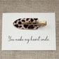 Beau - Leopard Print Oval Hair Clip