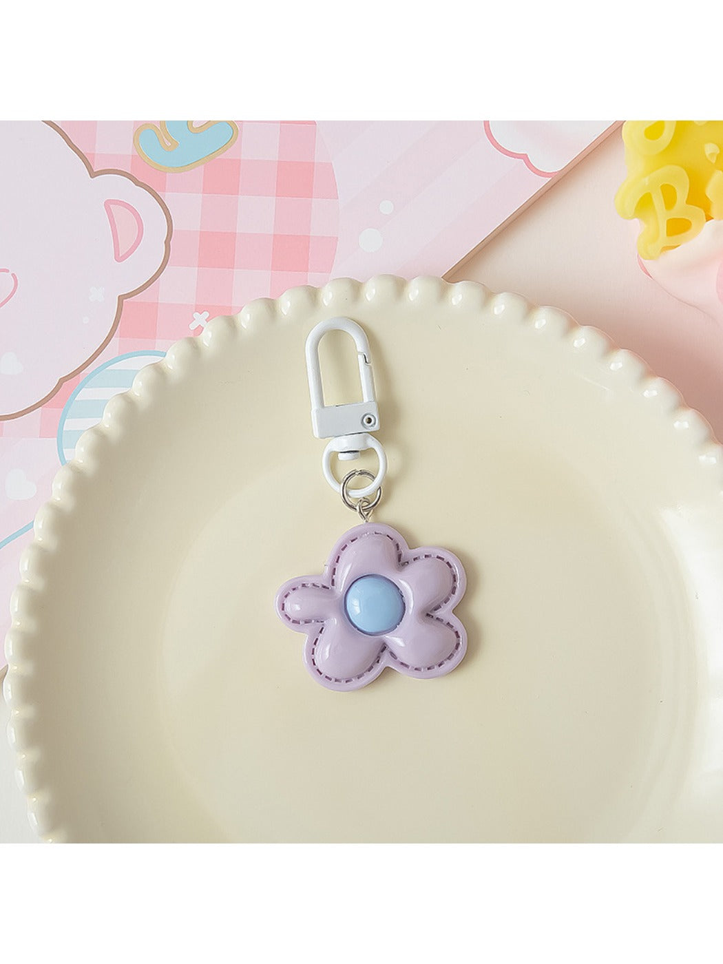 Keypus - Cute Colorful Flower Keychain