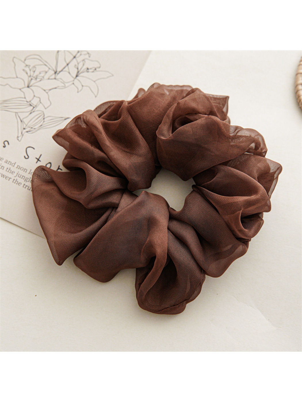 Gifty - Large Soft Chiffon Hair Scrunchie