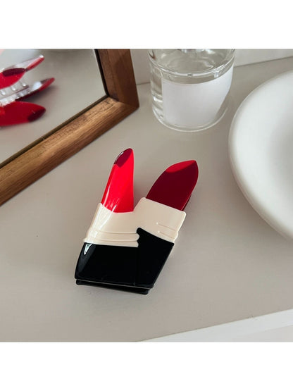Beau - Lipstick Shaped Acetate Hair Clip