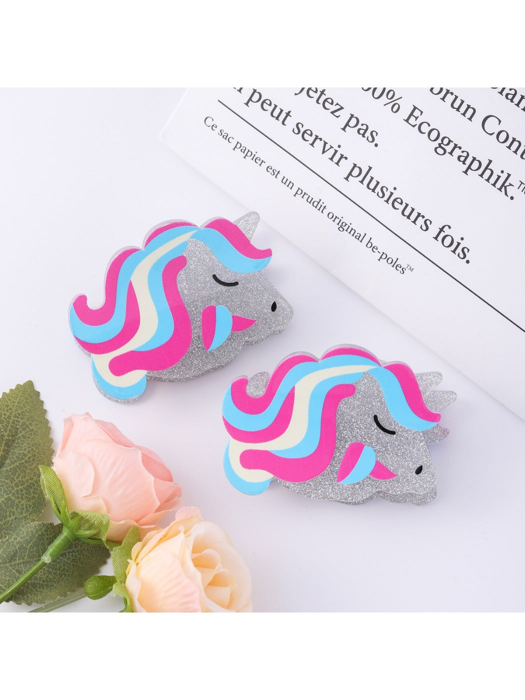 Beau - Cute Unicorn Shaped Hair Claw Clip