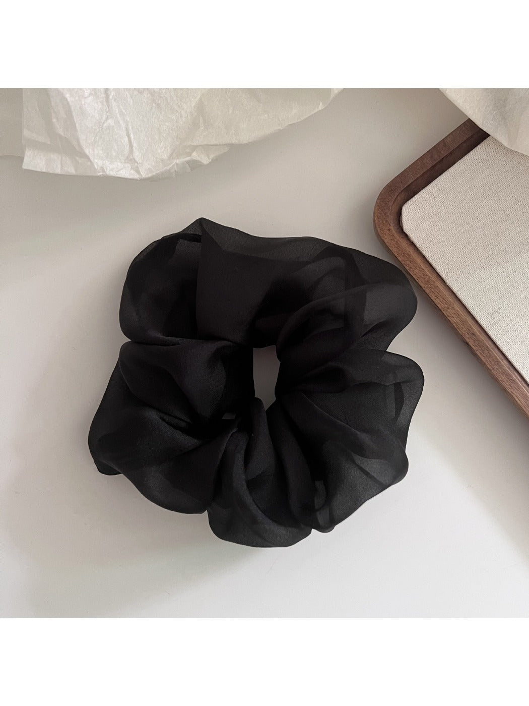 Gifty - Gentle Solid Color Tulle Scrunchie