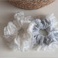 Gifty - Ruffled Openwork Lace Detail Scrunchie