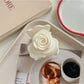Beau - Glossy Rose Flower Acrylic Alloy Claw Clip