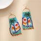 Earedge - Long Animal Shaped Tassel Earrings