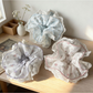 Gifty - Ruffled Lace Strawberry Hair Scrunchie