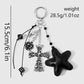 Keypus - Y2K Skull Cross and Black Star Keychain