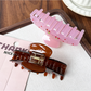 Beau - Cherry Accent Vintage Acetate Hair Claw Clip