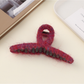 Beau - Solid Color Looped Top Hair Claw Clip