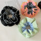 Gifty - Color Blocking Checkered Scrunchie