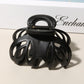 Beau - Glossy Openwork Leopard Pattern Claw Clip
