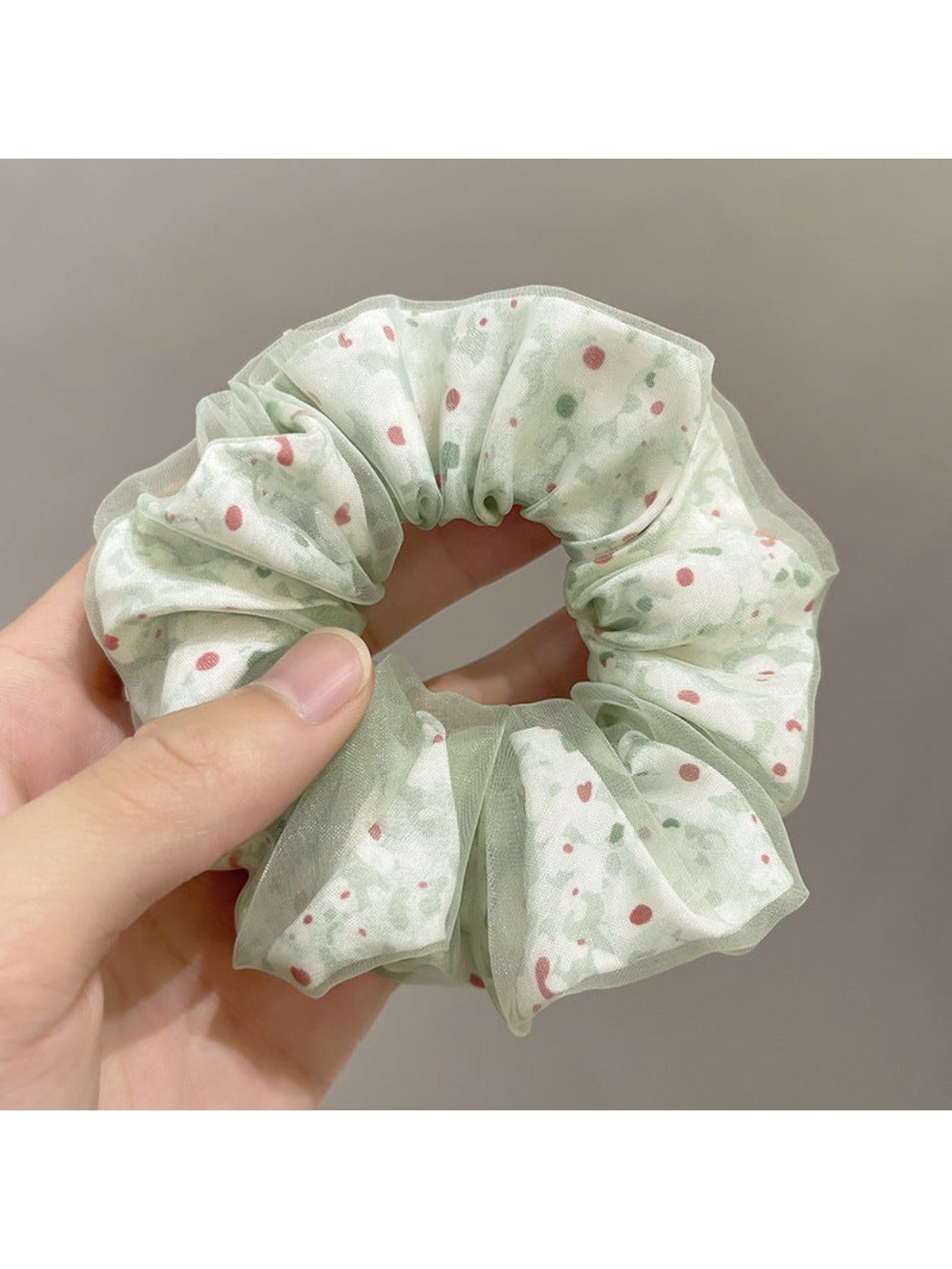 Gifty -  Double-Layer Mesh Daisy Scrunchies