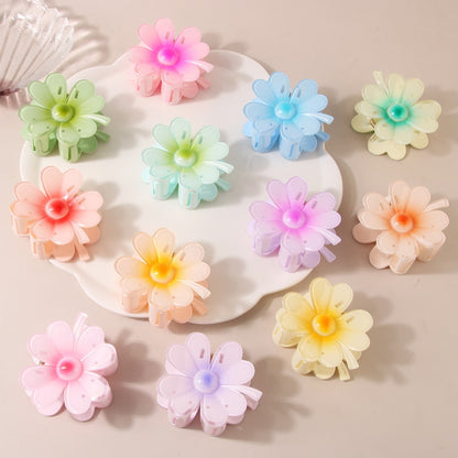 Beau - Layered Flower Petal Decorative Claw Clip