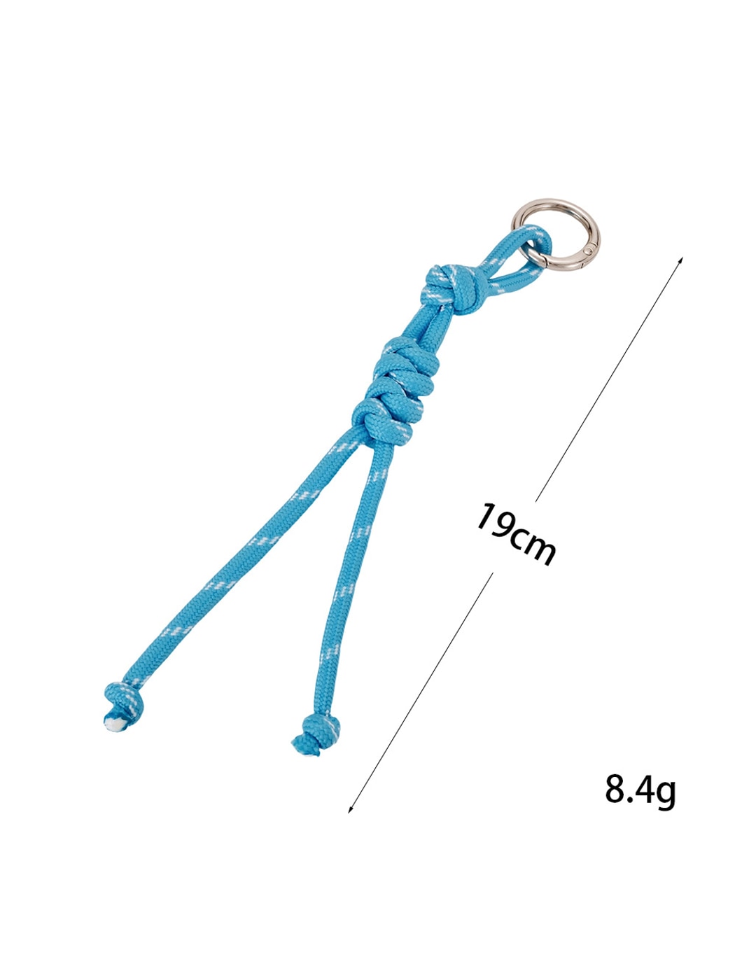 Keypus - Woven Rope Alloy Ring Bag Charm