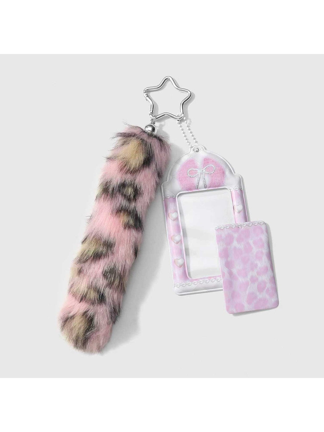 Keypus - Leopard Print Tail Key Ring Keychain Bag Charm