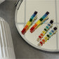 Beau - Rhinestone Look Rainbow Duckbill Side Hair Clip