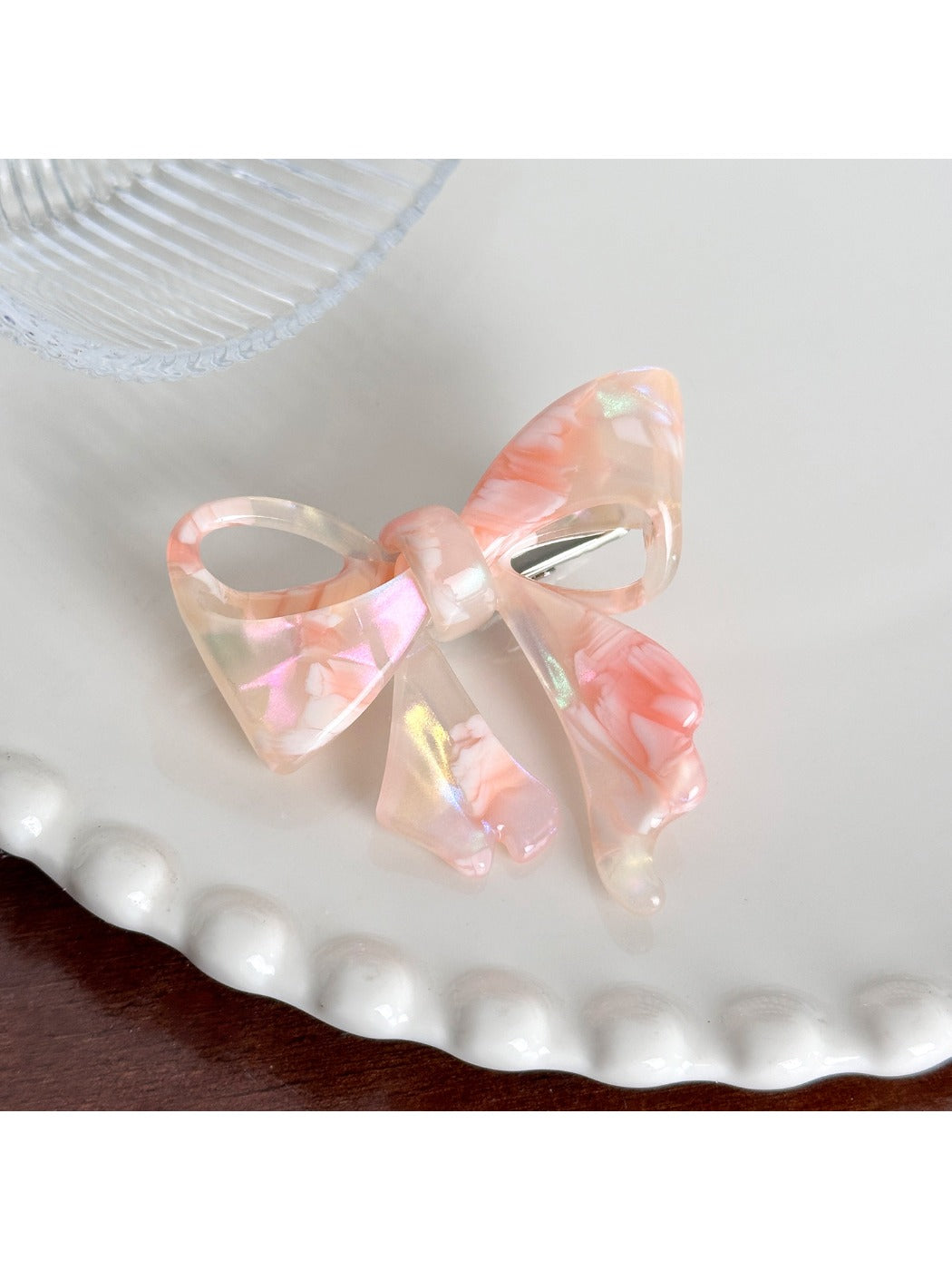 Beau - Acetic Acid Three-dimensional Bow Hair Clip