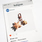 Keypus - Fun Solid Color Starfish Design Keychain