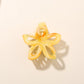 Beau - Marbled PS Alloy Flower Shape Women's Claw Clip