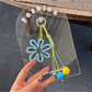 Keypus - Cutout Flower Pendant Decorative Bag Charm Keychain