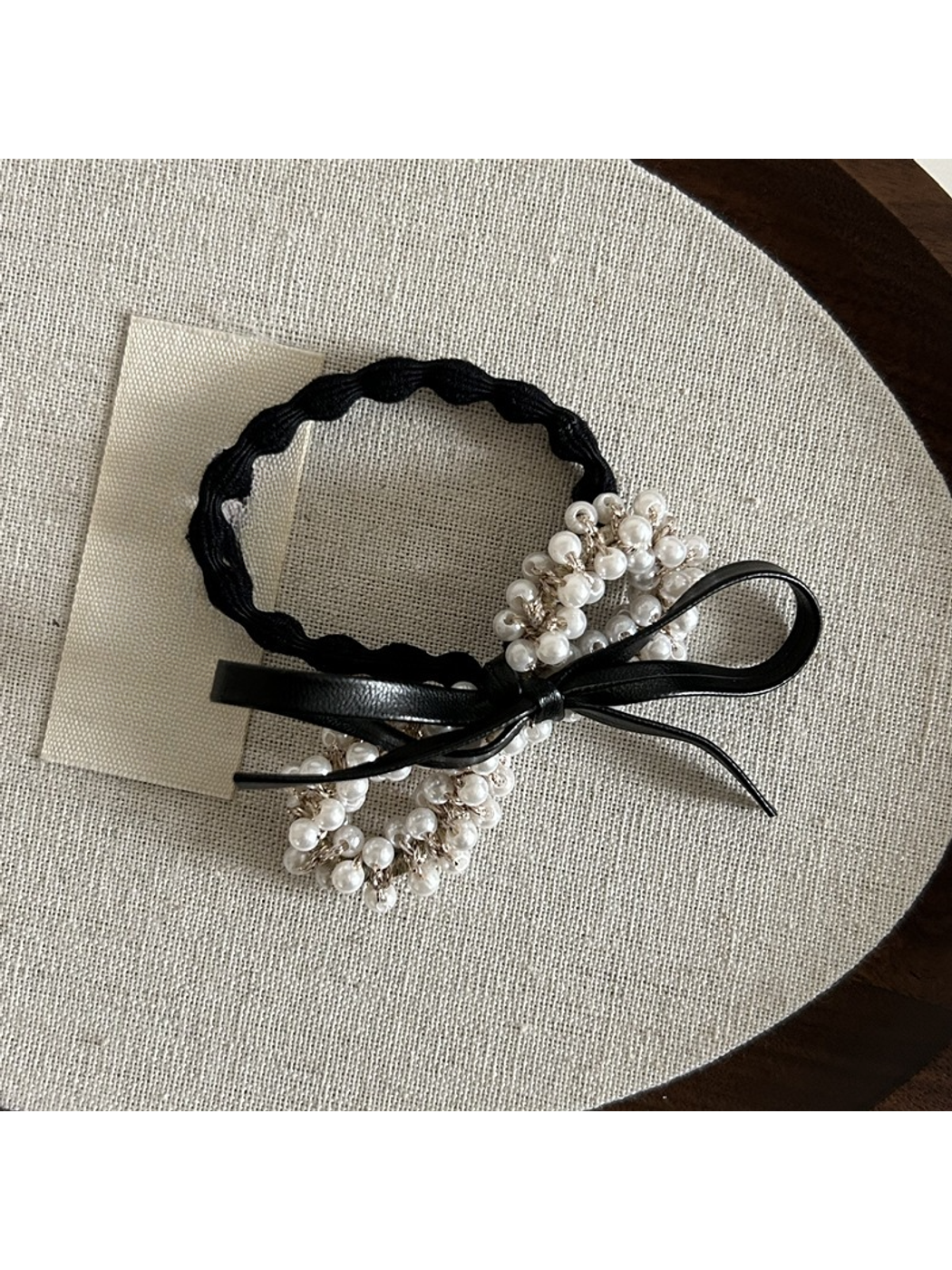 Gifty - Elegant Bow Detail Polyester Hair Tie