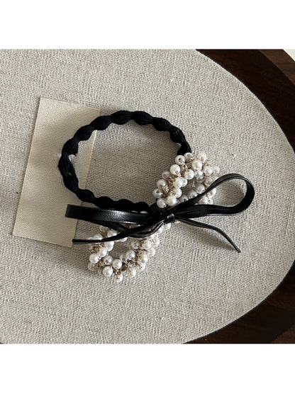 Gifty - Elegant Bow Detail Polyester Hair Tie