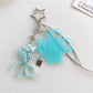 Keypus - Acrylic Clover Bow Beaded Bag Charm Keychain