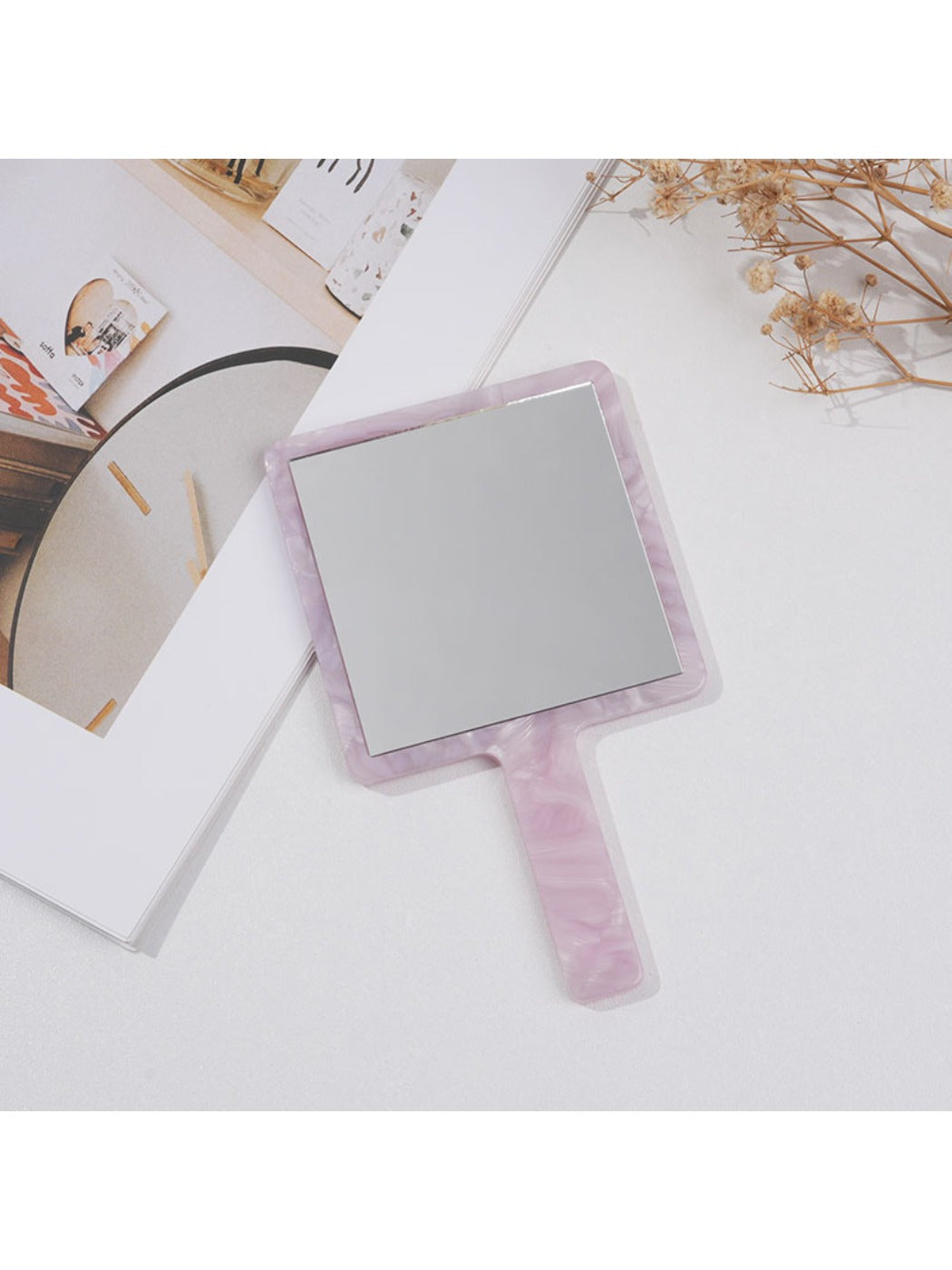Mirroray - Vintage Style Square Hand Mirror