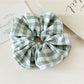 Gifty - Floral Checkered Hair Scrunchie
