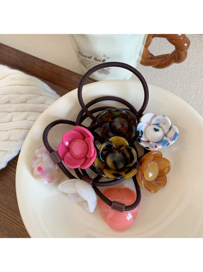 Gifty - Iridescent Acetate Flower Hair Tie