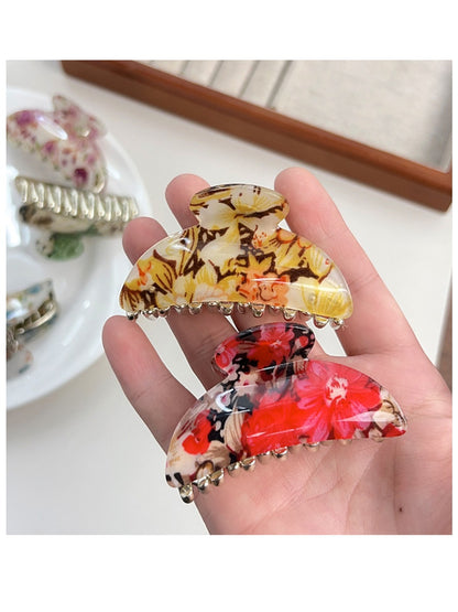 Beau - Spring Summer Floral Hair Claw Clip