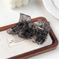 Beau - Glossy Marbled Acetate M Shape Claw Clip