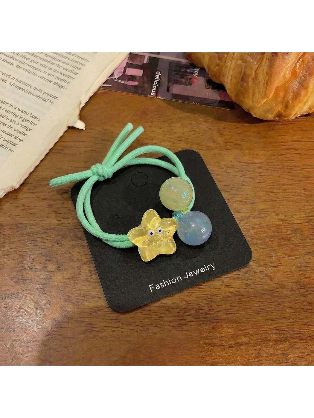 Gifty - Cartoon Double Bead Animal Shape Hair Tie