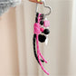 Keypus - Simple Style Heart Pendant Woven Keychain