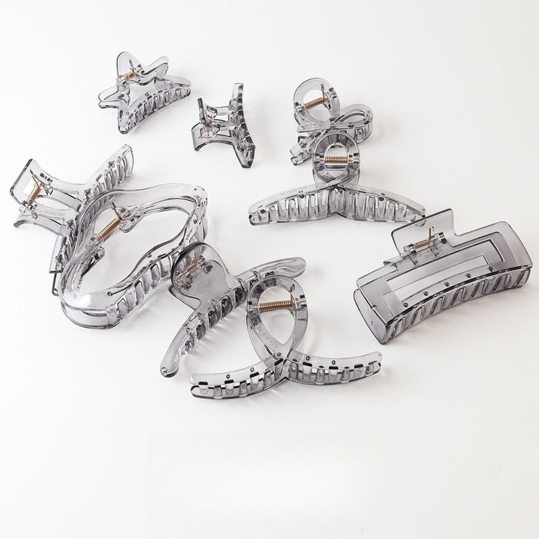 Beau - Transparent PC Geometric Style Claw Clip