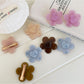 Beau - Sweet Flower Heart Design Duckbill Hair Clip
