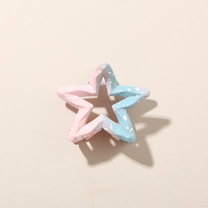 Beau - Glossy Gradient Star Shaped Hair Claw Clip
