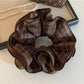 Gifty - Vintage Four Layer Plaid Scrunchie