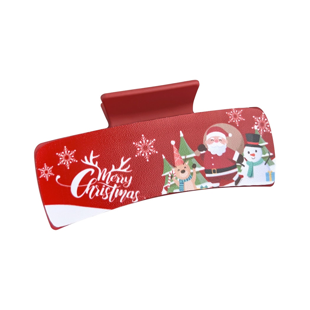 Beau - Sweet Christmas Theme Rectangular Claw Clip