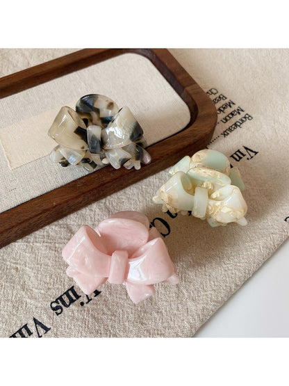 Beau - Small Double Bow Claw Clip
