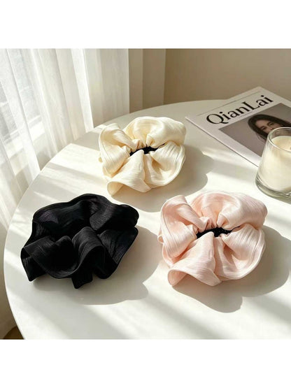 Beau - Ruched Cloud Polyester Banana Hair Clip