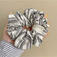 Gifty - Chic Striped Pleated Scrunchie