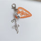 Keypus - Heart Pendant Bow Detail Bag Charm Keychain