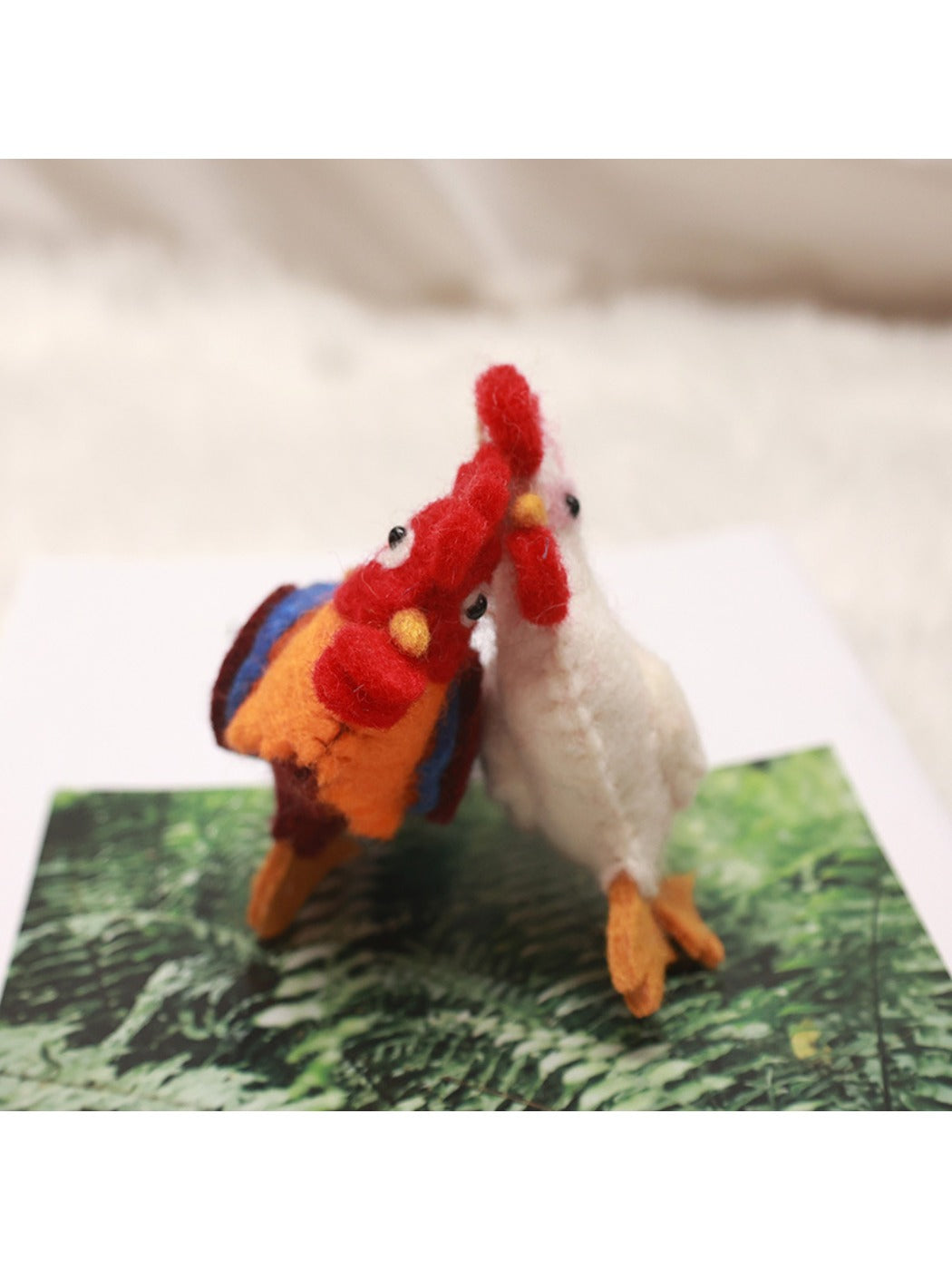 Feltery - Cute Colorful Rooster Bag Charm Keychain