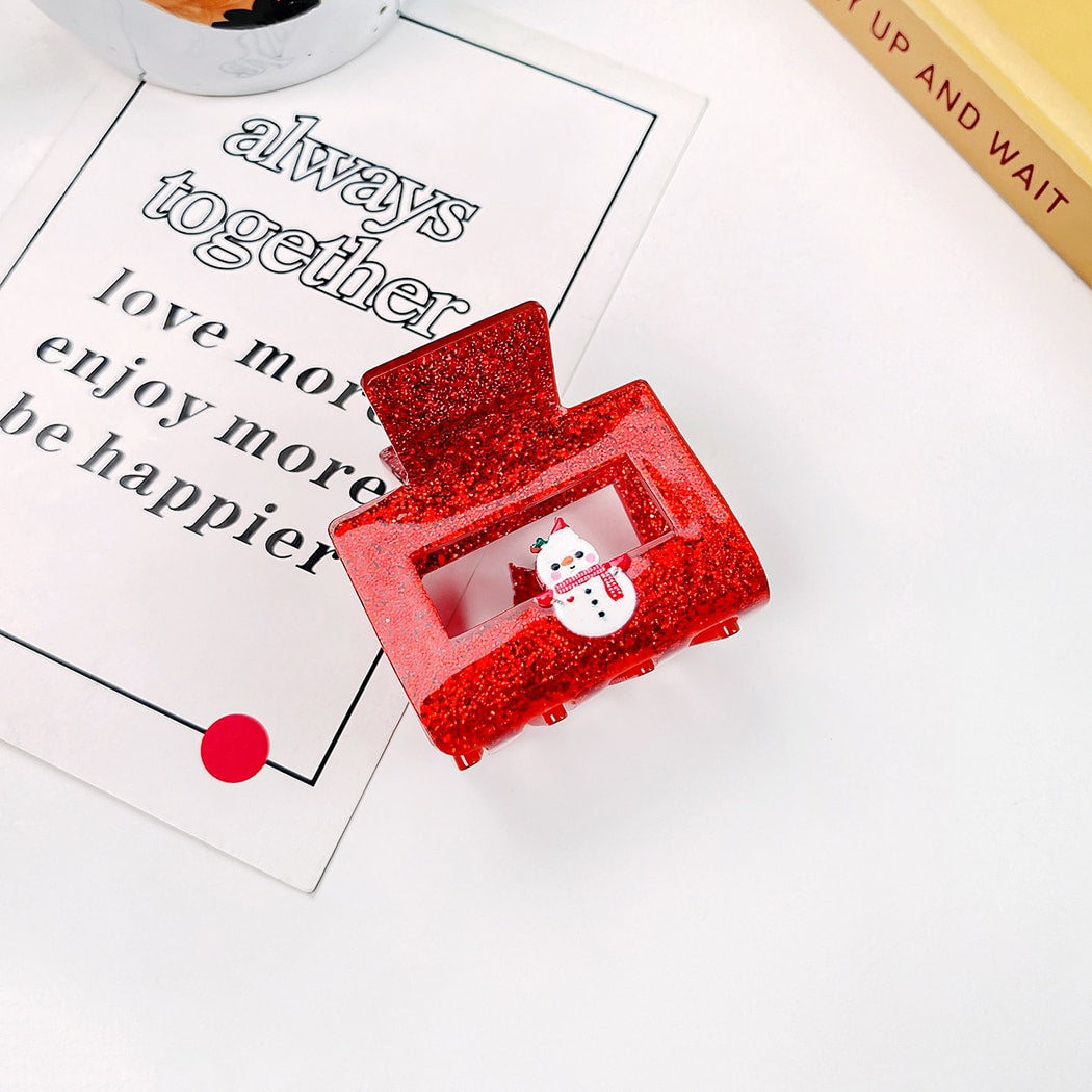 Beau - Cute Rectangle Christmas Claw Clip