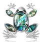 Brovia - Alloy Frog Inlay Fashion Accent Brooch Pin
