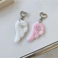 Keypus - Plush Look Angel Wing Purse Charm Keychain