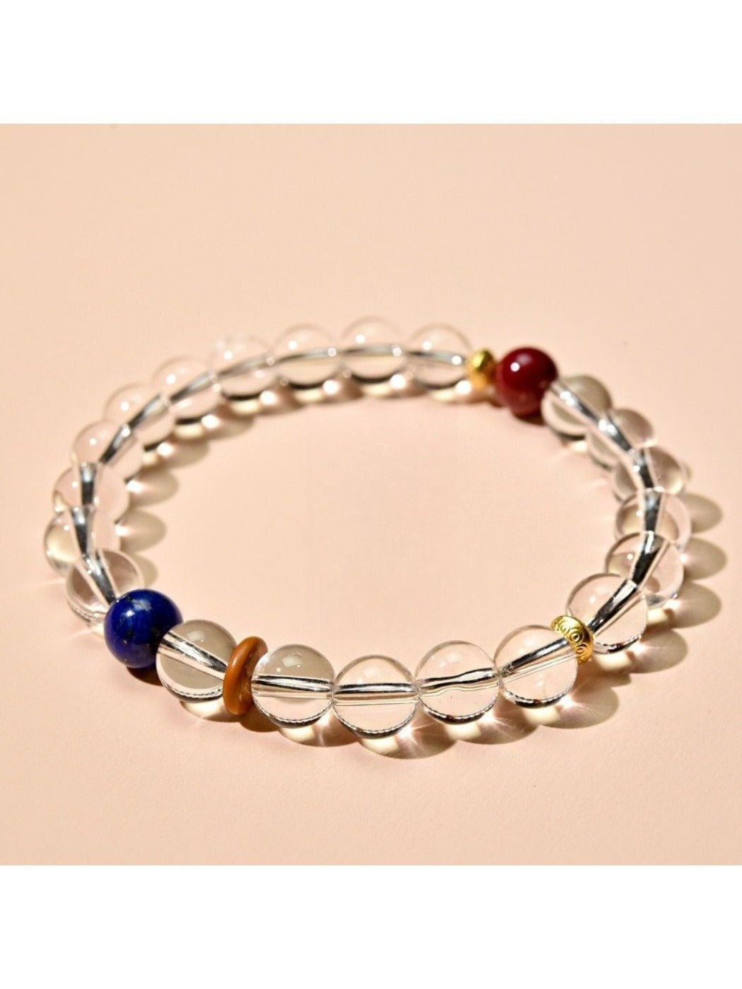Lovra - Minimal Geometric Crystal Beaded Bracelet