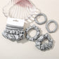 Gifty - Pastel Ruffled Hair Ties Set